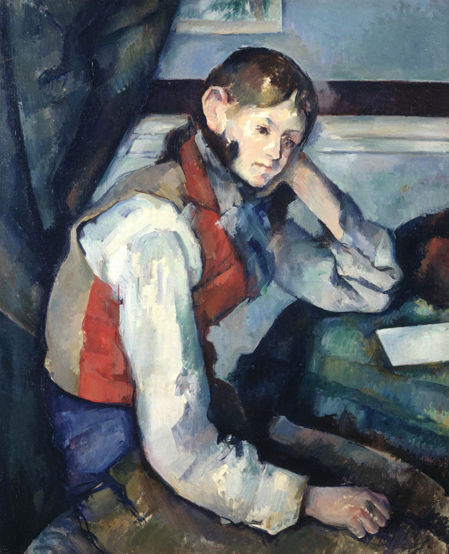 cezanne ragazzo dal panciotto rosso