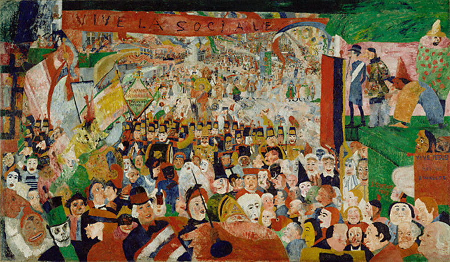 james ensor entrata di cristo a bruxelles