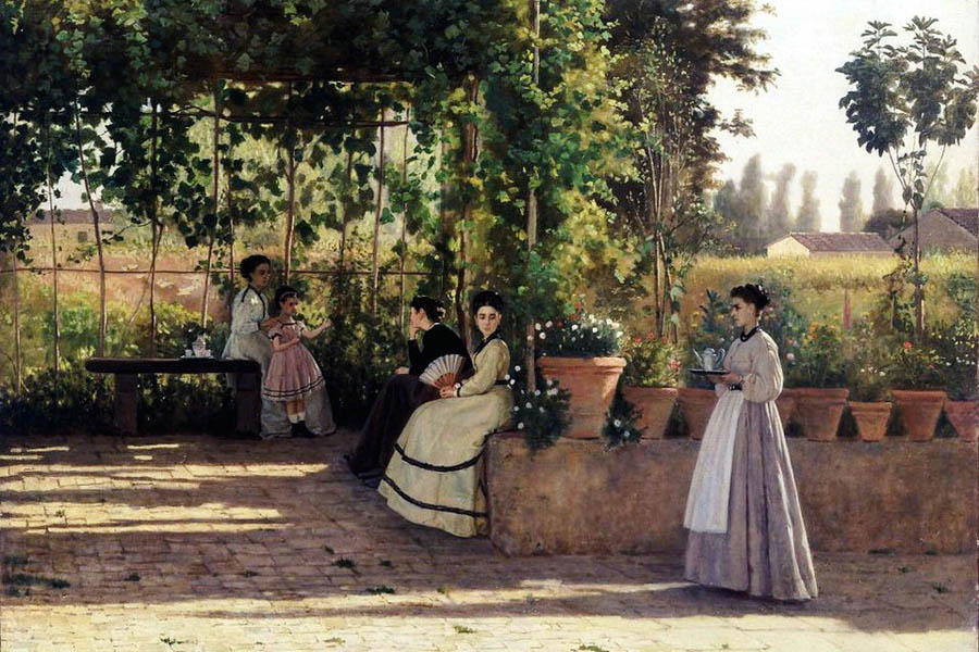 Silvestro lega il pergolato