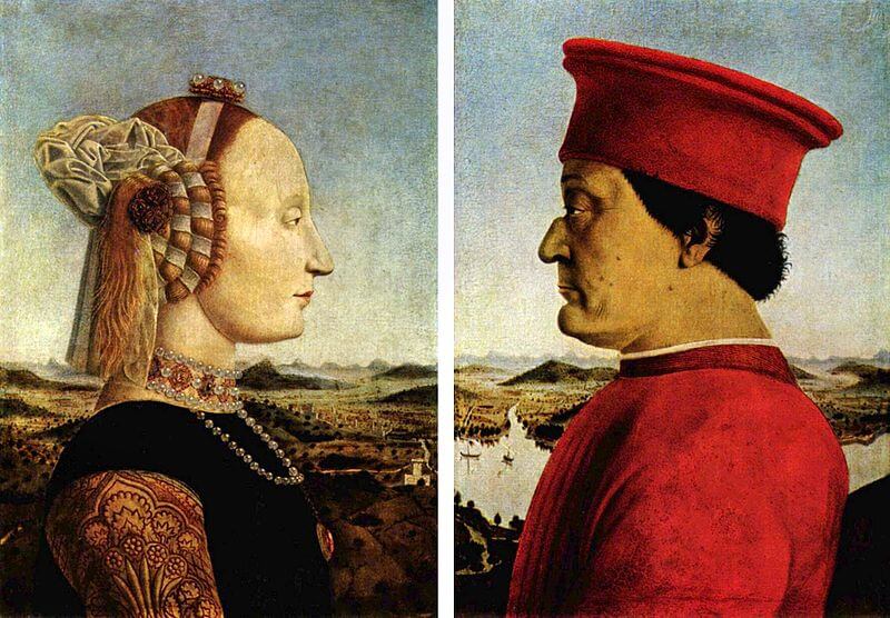 ritratto federico da montefeltro fronte